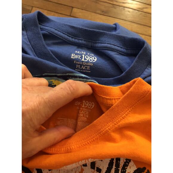 Children's Place Blue Car Orange Pirate 7/8 - Picture 2 of 2